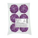 Шары декоративные из ротанга 9 см, 6 шт, №09 фиолетовый, Blumentag BRF-9