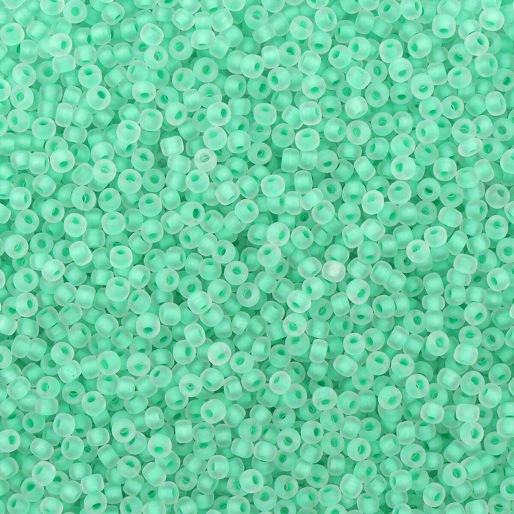 Бисер Preciosa прозрачный матовый с цв. центром 10/0 (2.3 мм), круг.отв, 50 г, (38356)