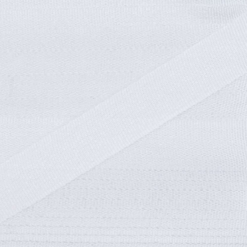 Лента (тесьма) шелковая 7.0 мм / 45.5±0.5 метров, №001 белый, Gamma SR-7