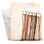 Набор для вышивания нитками Lanarte, Ирис Botanical 20х60см