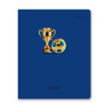 Тетрадь ученическая общая, тиснение золотой фольгой, A5 48 л. на скобе 65 г/м², белизна 100% 10 шт клетка, 01516 Радость победы, Светоч Т199