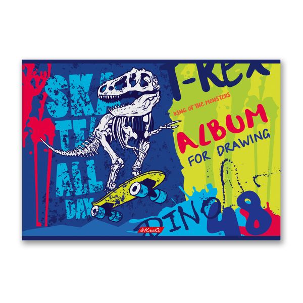 Альбом для рисования 100 г/м², A4 29х20.5 см, на скобе 48 л., 10 шт, 48АЛСК4_000262 Нашествие, Светоч