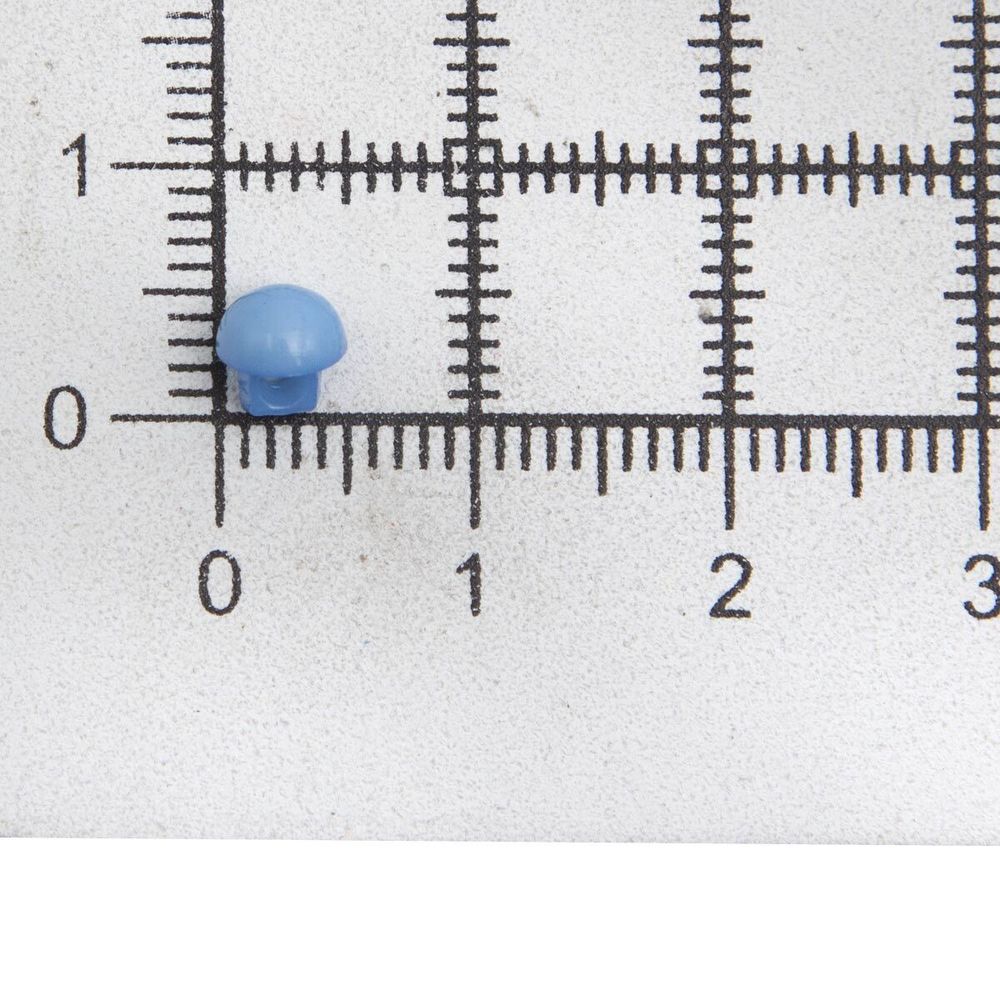 Украшения декоративные пуговицы Мини круглые на ножке, 5мм, уп/20 шт, синий