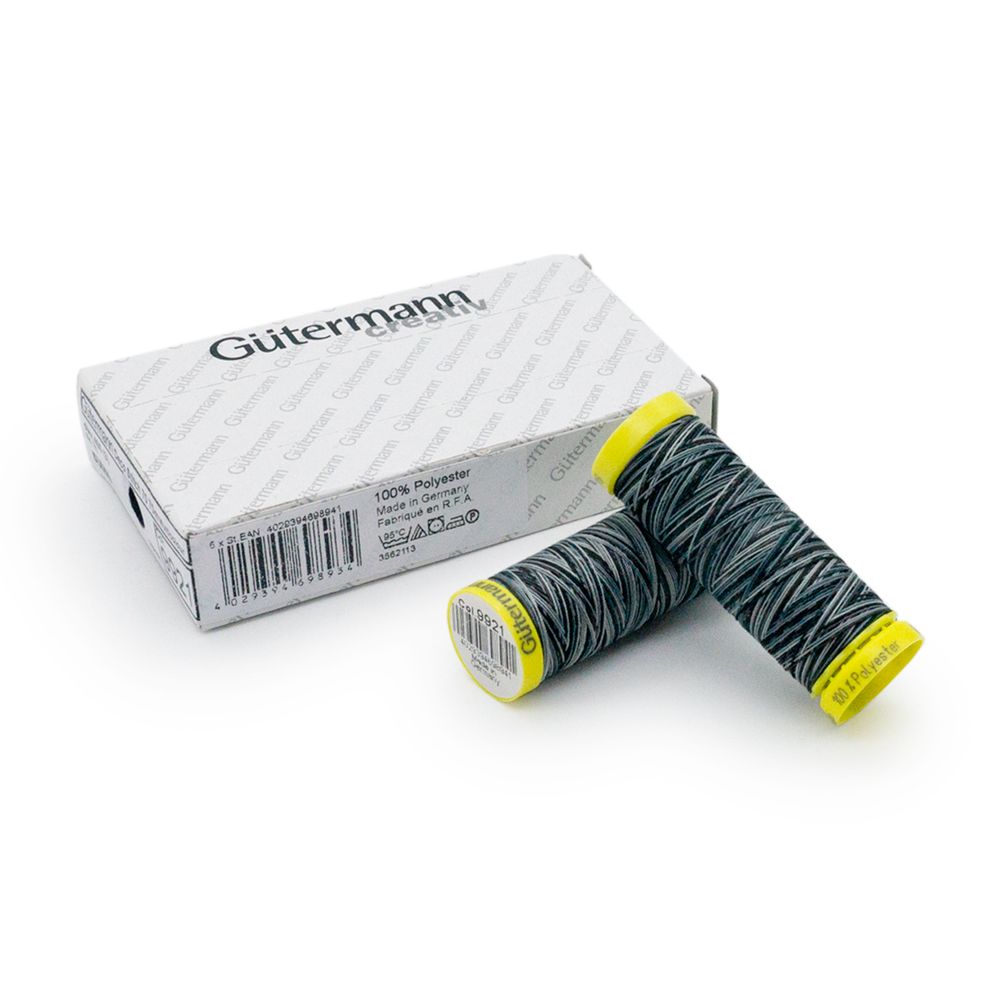 Нитки отделочные Gutermann Deco Stitch 70, multicolor, 70м, 9921, 5 катушек