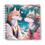 Артбук (Скетчбук), блок белый, жесткая подложка, 200 г/м², 205х205 мм, на гребне 30 л. 2 шт, Рыжая любовь 01607, Светоч А230