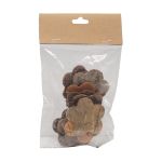 Декоративные элементы из коры дерева "Цветок", 4,5см, 12 шт, нат/дерево