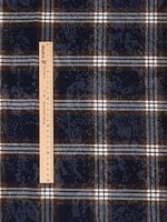 Фланель рубашечная вареная 150 г/м², 150 см / 2 метра, TBY.Fl.C751 синий