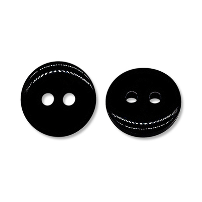 Пуговицы 2 прокола 18L (11мм) (s.black (черный)), CX-K-22, 144 шт