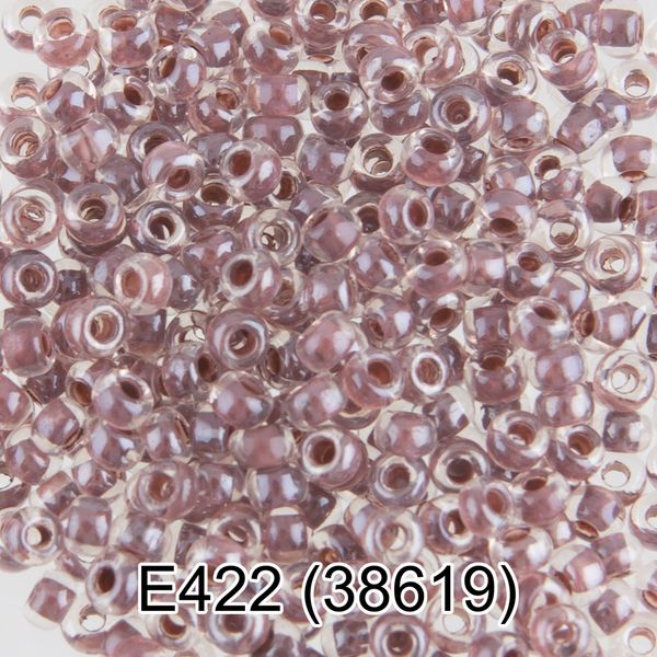 Бисер Gamma 10/0 (2.3 мм), 150 г (10х5 г), E422 красно-коричневый, 38619, круглый 5