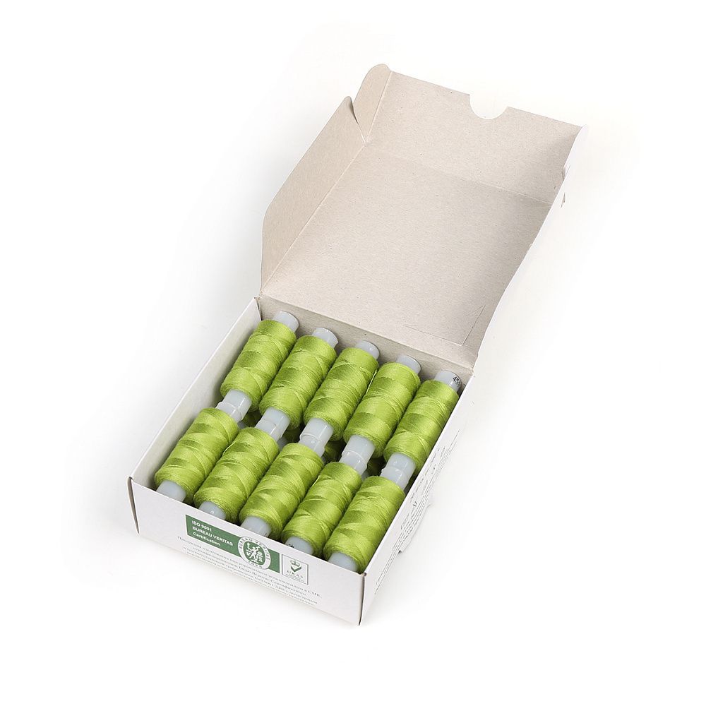 Нитки армированные ПНК им.Кирова 45ЛЛ, бытовые, 200 м / 20 кат., 3706 салатовый