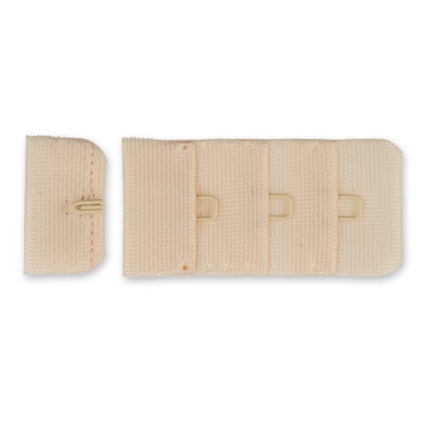 Застежки для бюстгальтера текстильные 25 мм, 50 шт, нейлон, №004 кремово-бежевый, Blitz ZB25-13