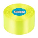 Лента атласная 1-сторонняя 50.0 мм / 33±2 метра, 058 ярко-лимонный, Gamma