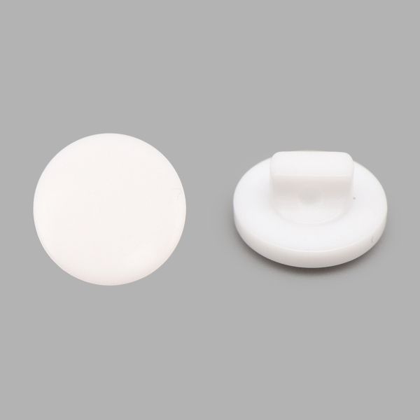 Пуговицы на ножке 16L (10мм), пластик (White (белый)), NE68, 72 шт