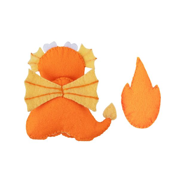 Набор для шитья игрушки Огненный дракончик 15 см, Miadolla TF-0428