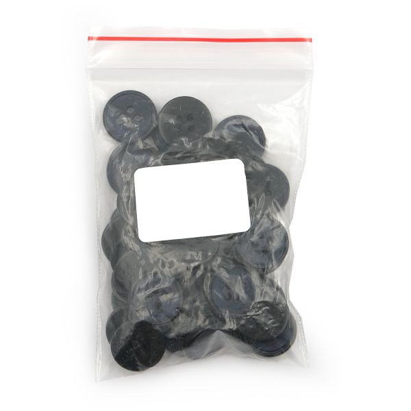 Пуговицы 4 прокола 24L (15мм), (Blue (синий)), 48 шт