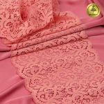 Кружево бельевое эластичное 180 мм / 25 м, 264, цв.154 розовая пудра, Kruzhevo