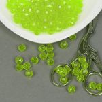 Бусины акрил ⌀8 мм, цв36 неон салат, MG.3240-36, уп.50 г, Magic4Hobby