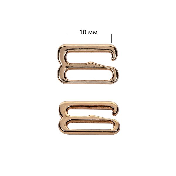 Крючки для купальника металл 10.0 мм, золото, 1000 шт