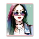 Тетрадь ученическая общая, A5 40 л. на скобе 65 г/м², белизна 100% 10 шт клетка, 01472 Девичьи секреты, Светоч Т194