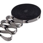 Стропа (ременная лента) 38 мм / 45.72 метра, [38.82 г/пог.м], с принтом 2-сторонняя, D139 серый/черный, 3Al354