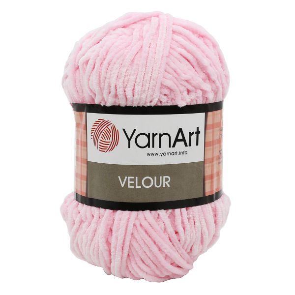 Пряжа YarnArt (ЯрнАрт) Velour / уп.5 мот. по 100 г, 170м, 854 св-розовый