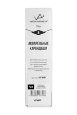 Карандаш акварельный заточенный, 6 шт, Ван-дик коричневый (Vandyke brown) 722, Vista-Artista Fine VFWP