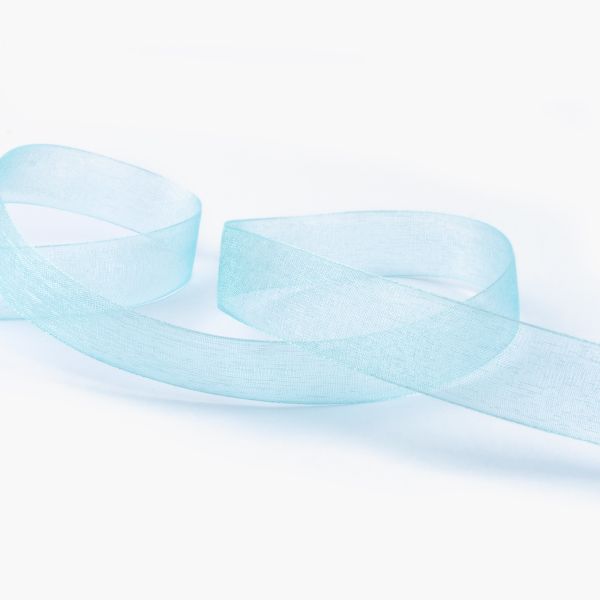 Лента капроновая (органза) 20.0 мм / 22.8±1 метра, 089 голубой, Blitz OR-20