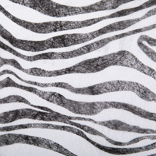 Флористический фетр 35 г/м², 2 м, 04 черно/белый (зебра), Blumentag PNW-35/1