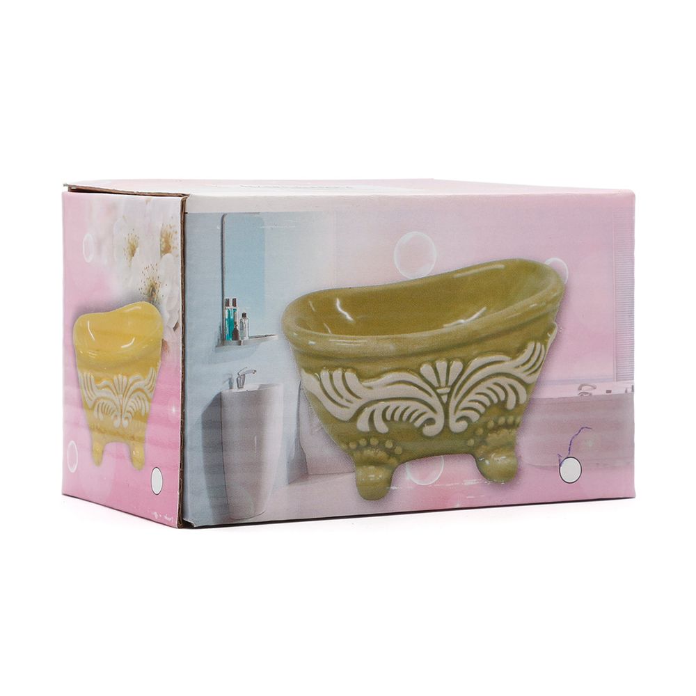 Миниатюра кукольная: Ванна 7х4 см, малиновый