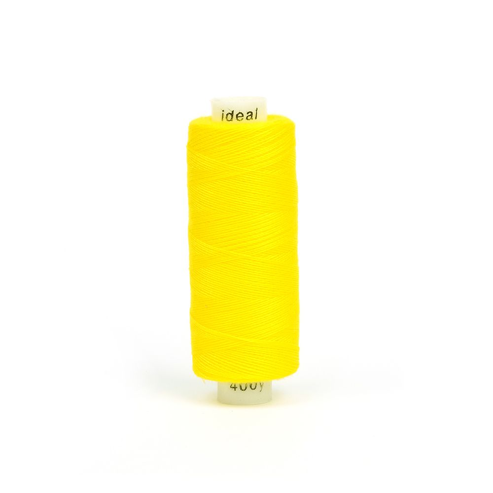 Нитки швейные Ideal 40/2, 366 м (400 ярд), 10 катушек, 123 желтый