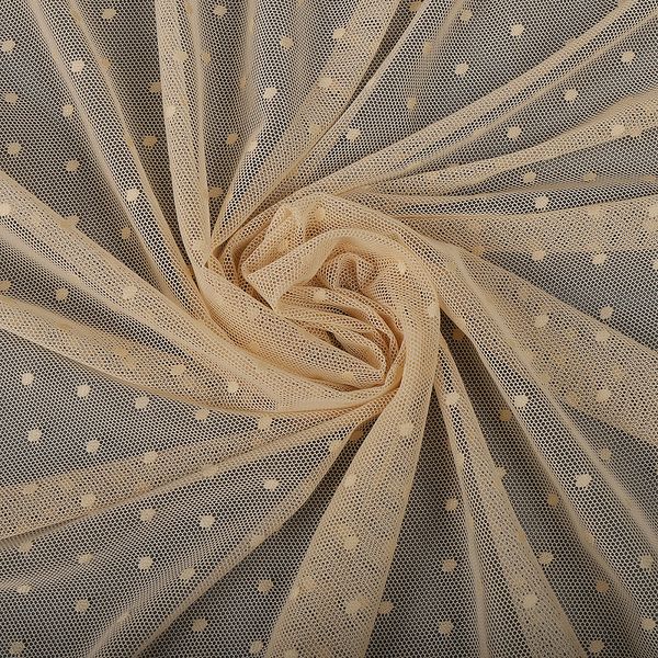 Сетка бельевая эластичная 65 г/м², шир.160 см / 20 метров, Мушка 00128, цв.03 бежевый /00128.03.2/