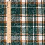 Фланель рубашечная вареная 150 г/м², 150 см / 2 метра, TBY.Fl.T497 зеленый