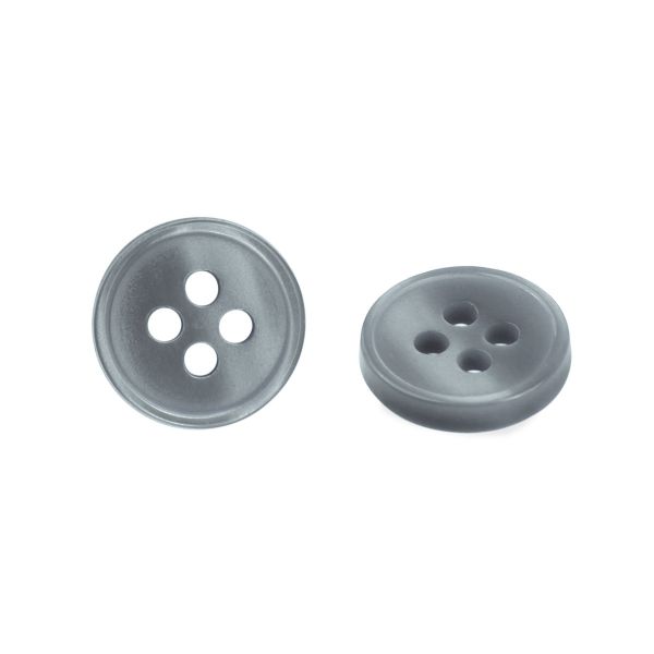 Пуговицы 4 прокола 18L, цв. серо-зеленый Перламутр, 15 шт