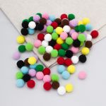 Помпоны для творчества Ассорти 15 мм, 10 цветов, 100 шт, Astra&Craft