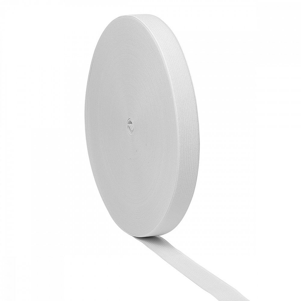 Резинка вязаная 20.0 мм / 40 метров, стандарт 3.9 г, белый