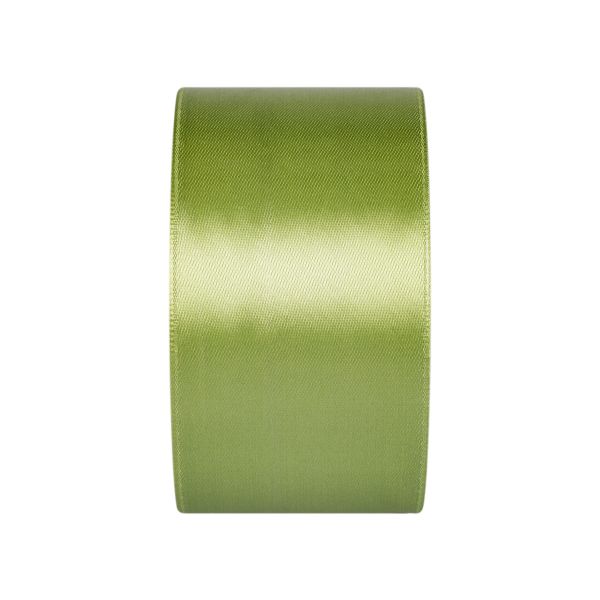 Лента атласная 1-сторонняя 50.0 мм / 33±2 метра, №062 бл.зеленый, в термоплёнке, Gamma