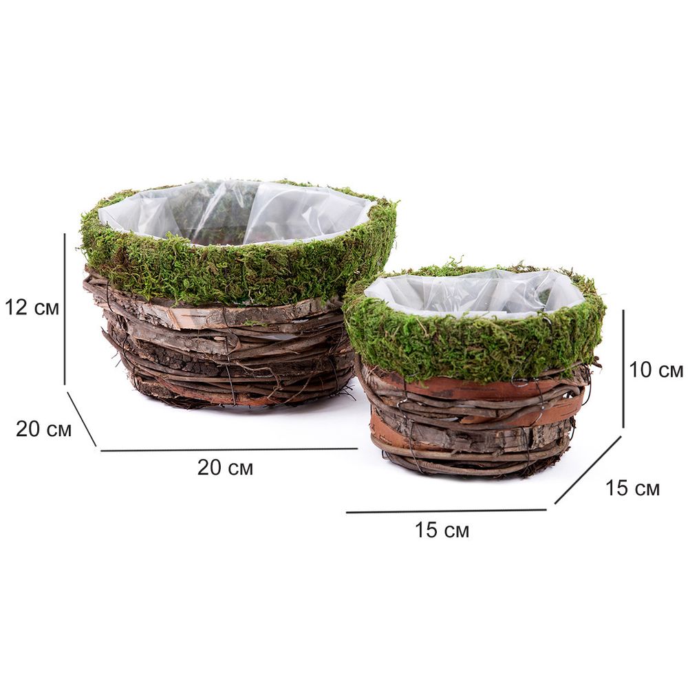 Набор кашпо, 2 шт, 01, Blumentag FLBM-01