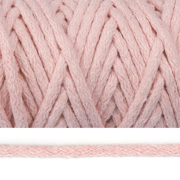 Шнур круглый х/б ⌀5.0 мм / 50 метров, 2194 пудровый