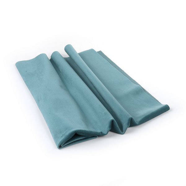 Трикотаж бархат плотный, КЛ.27046 100% п/э: 48х50см (50х50см) ±2см, цв.бирюзовый