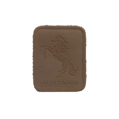 Термоаппликация из замши Mustang 3,5х4,37см, 100% кожа, 42 темно-коричневый, 5 шт