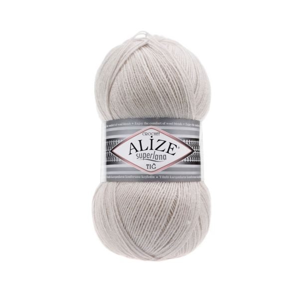 Пряжа Alize (Ализе) Superlana TIG / уп.5 мот. по 100 г, 570м, 168 каменный A