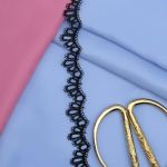 Кружево гипюр (плетёное) 30 мм / 13.7 метров, черный, 3AR1414