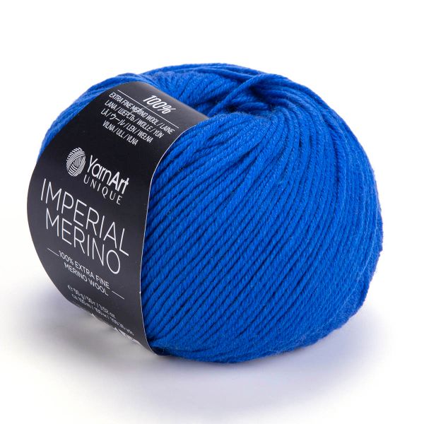 Пряжа YarnArt (ЯрнАрт) Imperial Merino / уп.10 мот. по 50 г, 100 м, 3342 синий