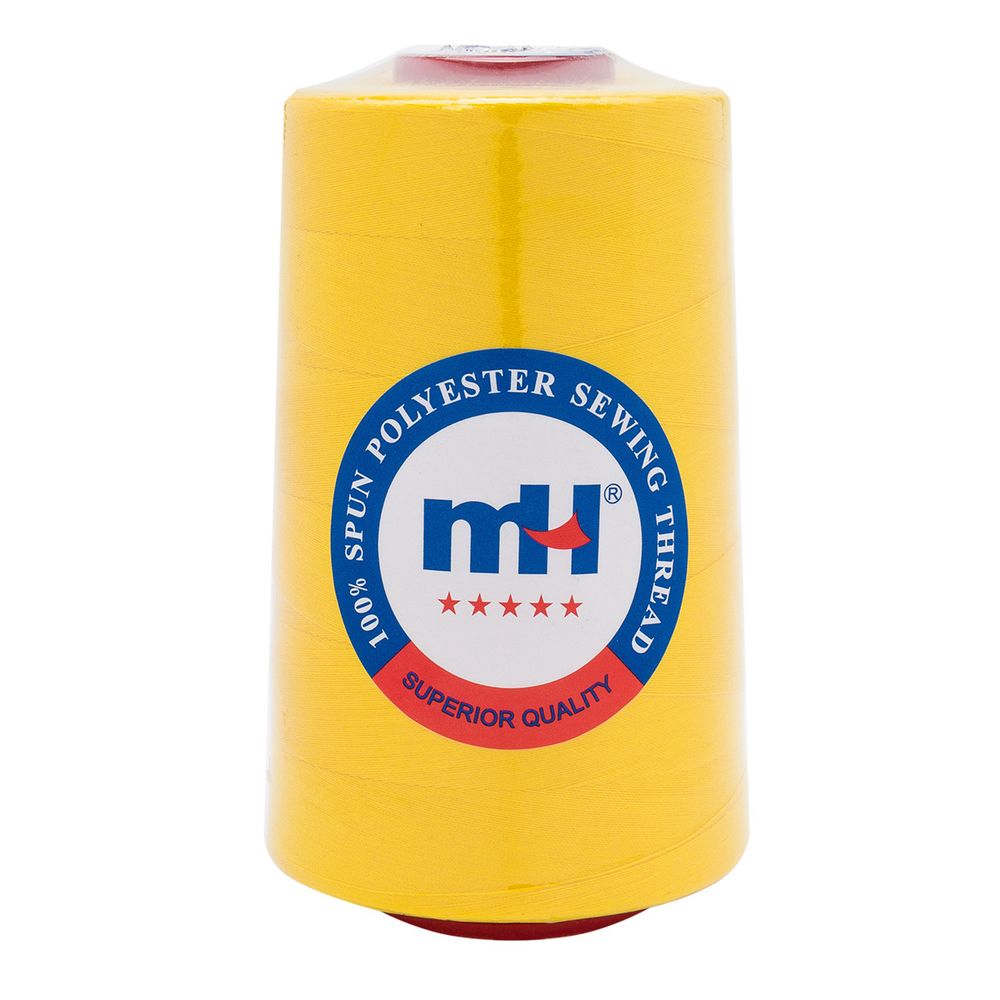Нитки швейные Euron mH 40/2, 5000 ярд, 1385 ярко-желтый, 1 катушка
