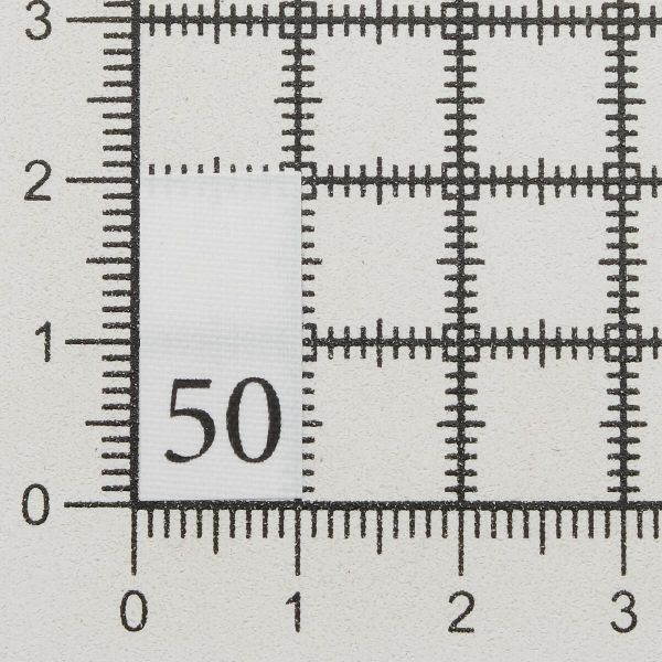 Этикетка-размерник, белый, 10х20 мм, 100 шт, 50