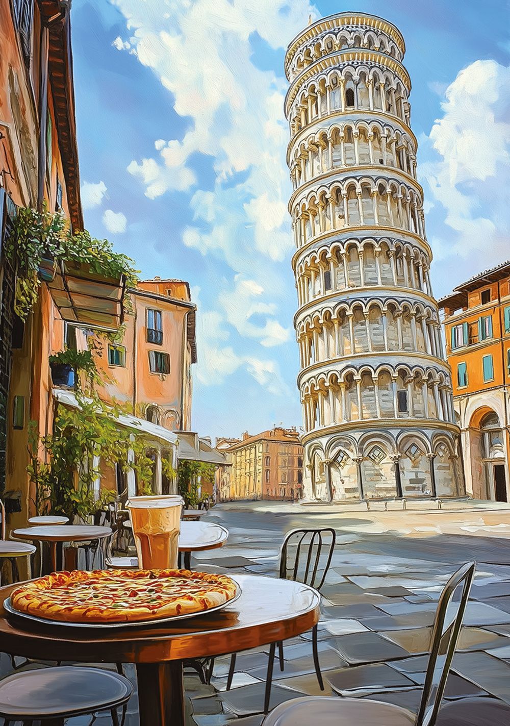 Пазл 1000 элементов, PZL-1000/97 Вид на Пизанскую башню, Фрея