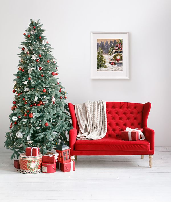 Набор для вышивания нитками Panna, Новогодняя машина, 25х19 см