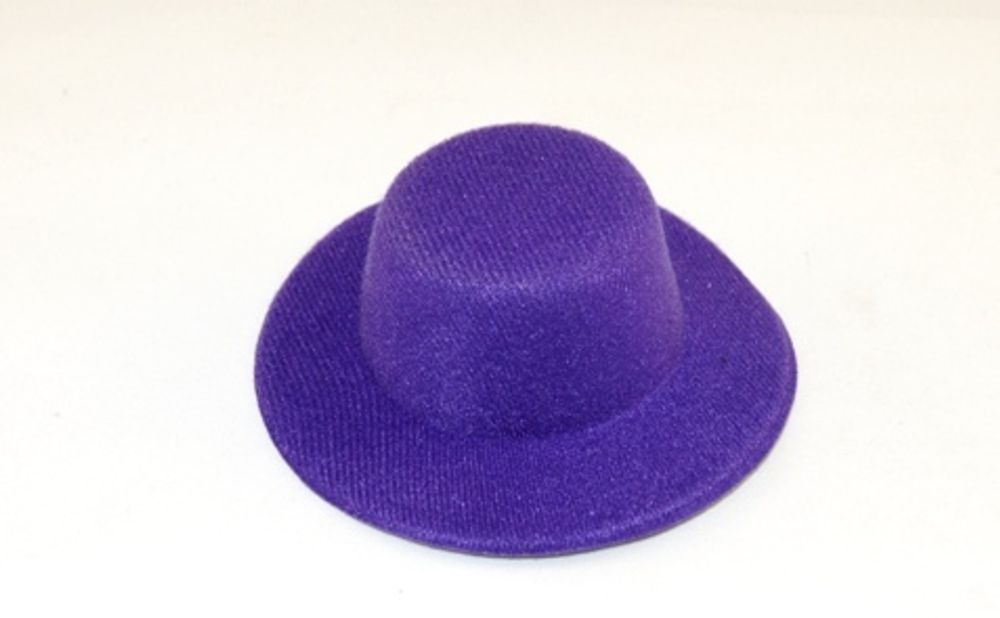 Шляпка для куклы круглая, 8 см, цв. фиолетовый, Совушка