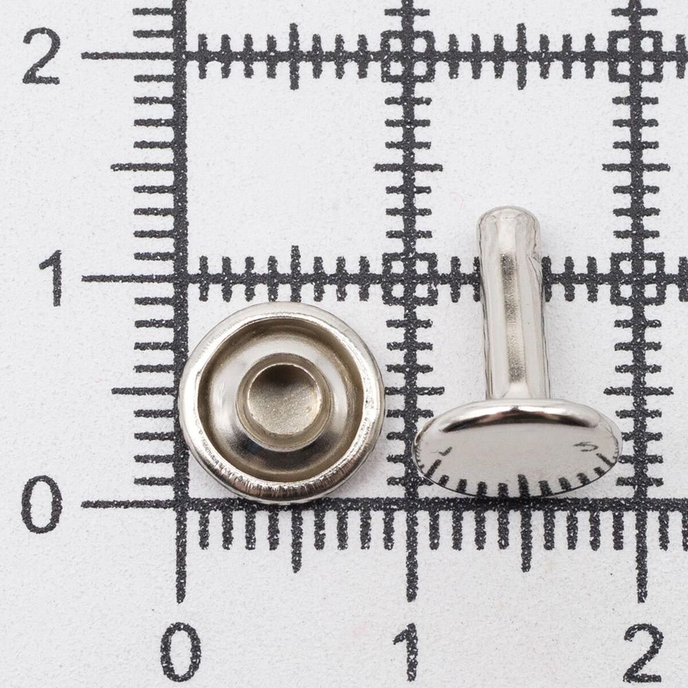 Хольнитены двухсторонние ⌀9 мм, h=11 мм, (никель), 100 шт