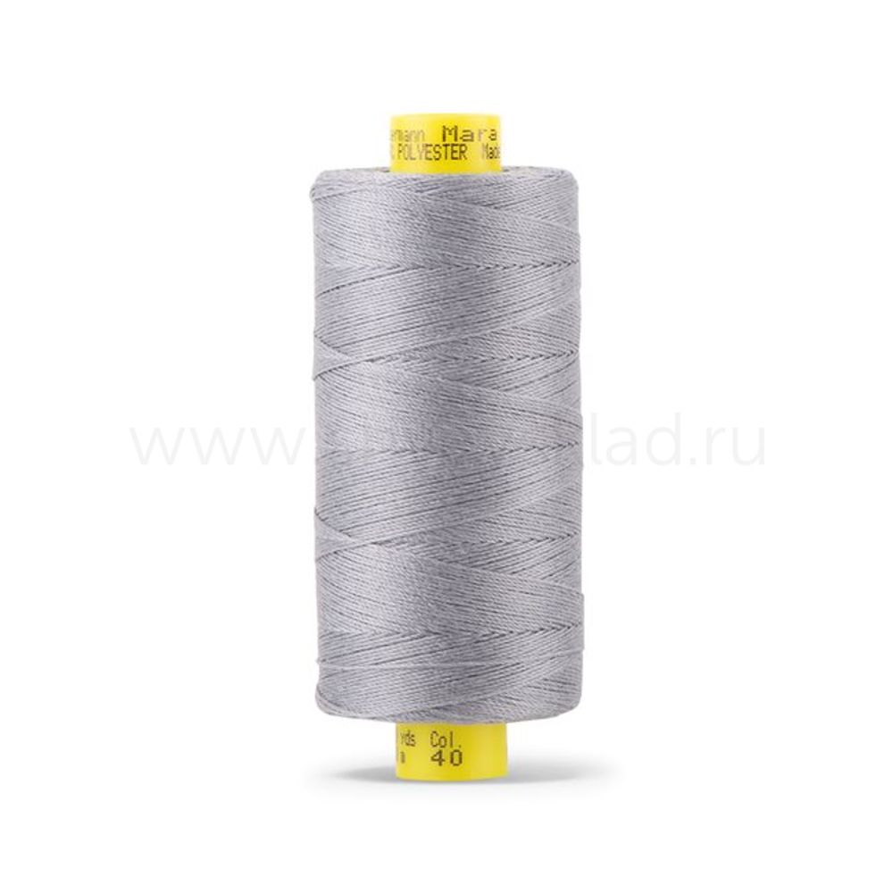 Нить отделочная Gutermann Mara 30/2, 300 м, 702404, 040 пепельно-серый, 1 катушка